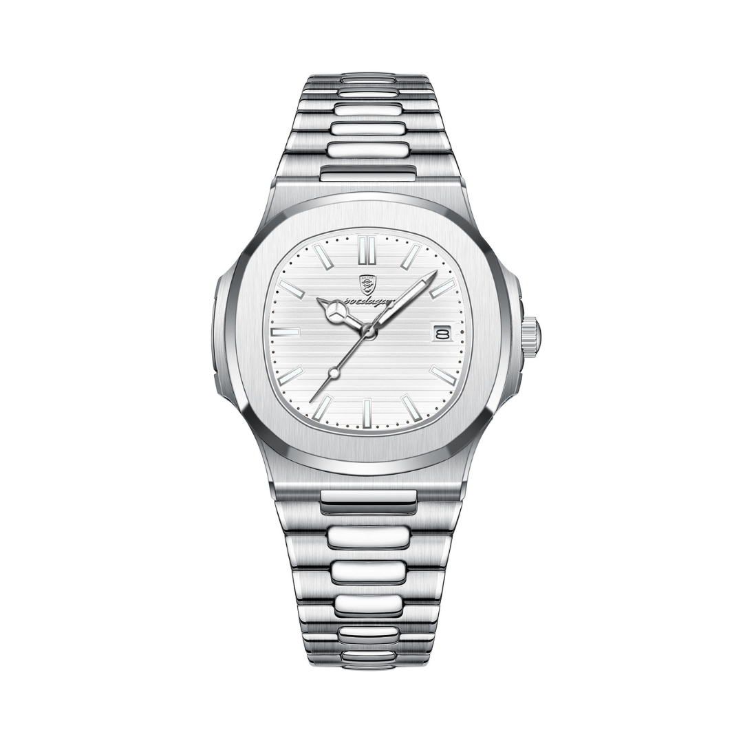 Geneva Classic Silver Watch (Waterproof)