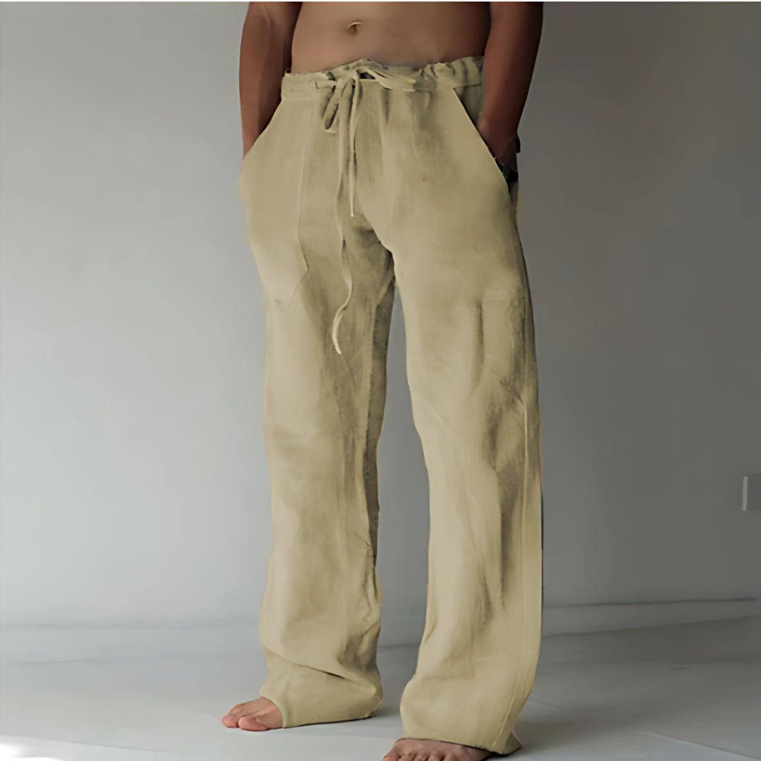 Monaco Linen Summer Holiday Pants for men