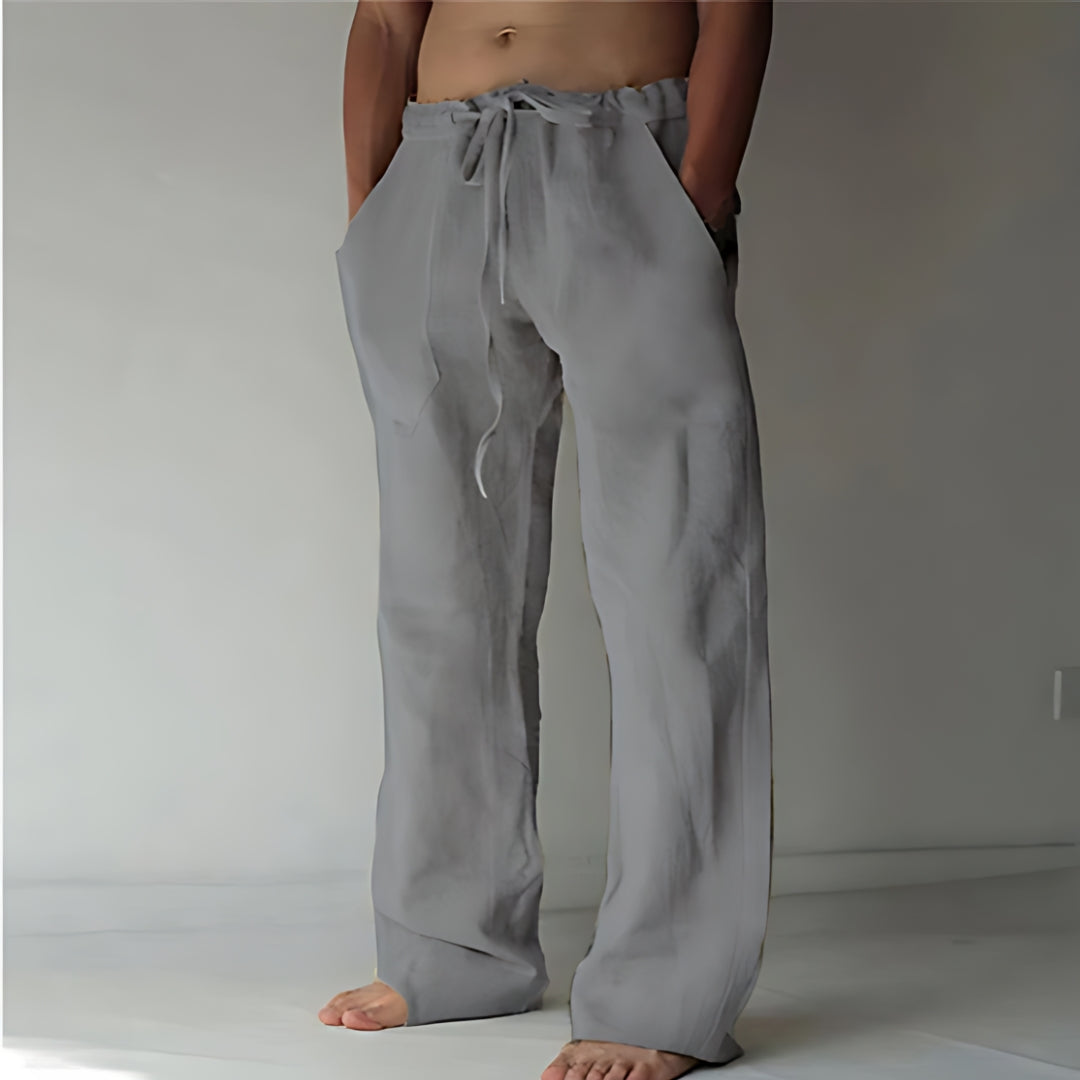 Monaco Linen Summer Holiday Pants for men