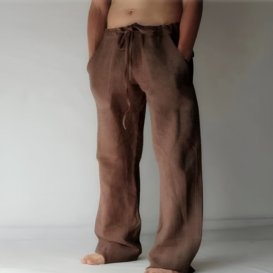 Monaco Linen Summer Holiday Pants for men