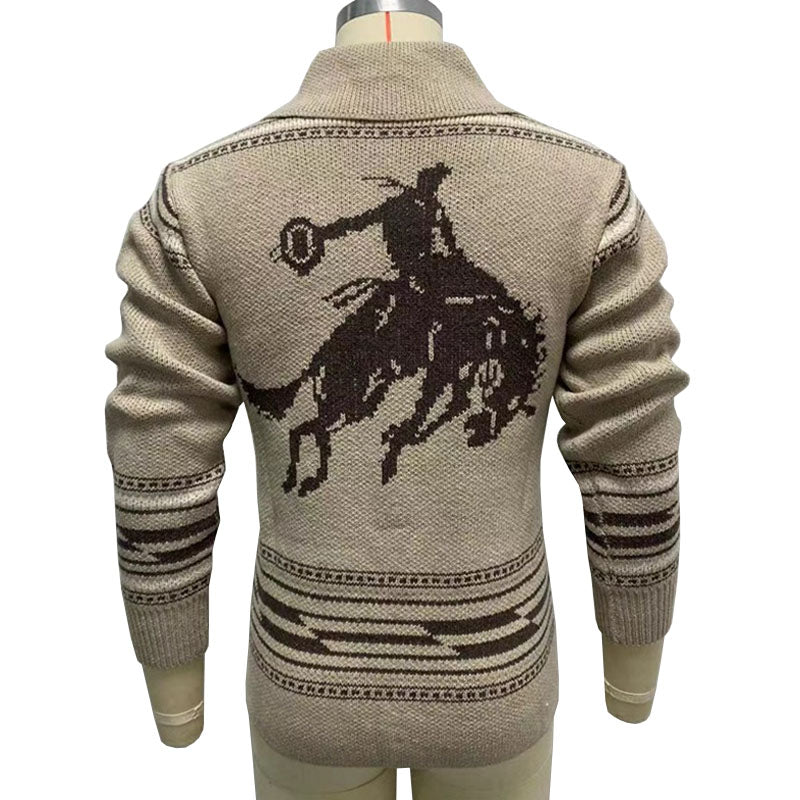 Western Heritage - Jacquard Knit Cardigan