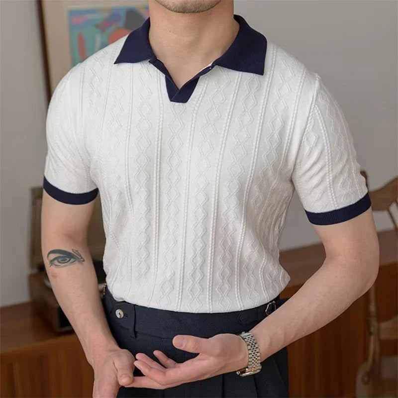 Amari - Jacquard Polo shirt for Men