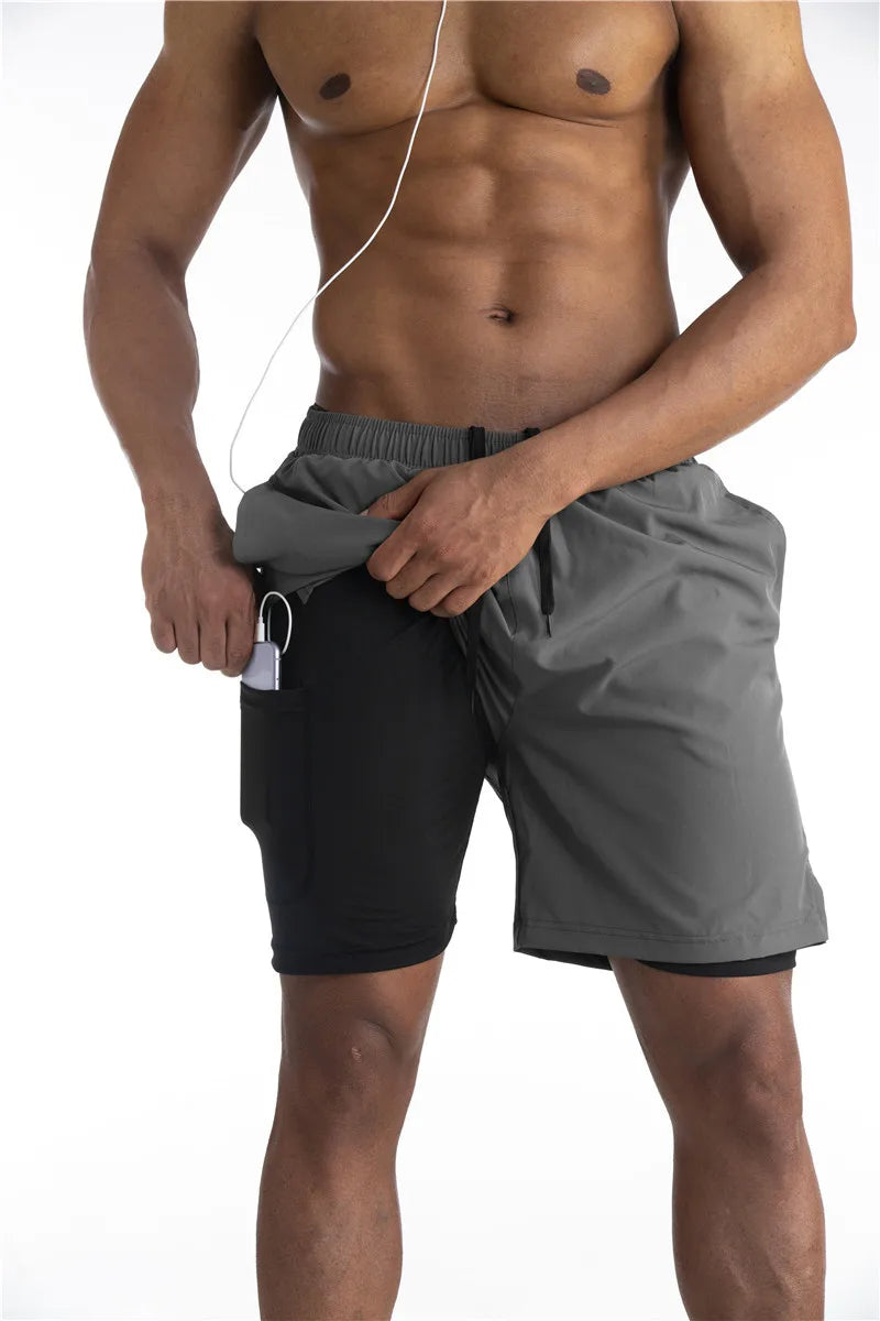 Armour Running Shorts With Liner With Pocket For Your Phone