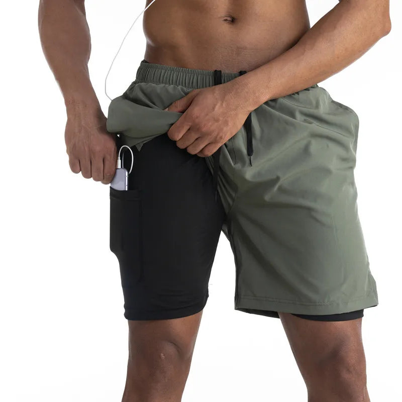 Armour Running Shorts With Liner With Pocket For Your Phone