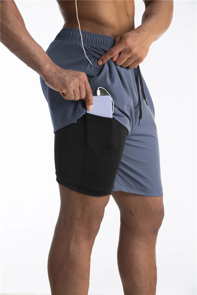 Armour Running Shorts With Liner With Pocket For Your Phone