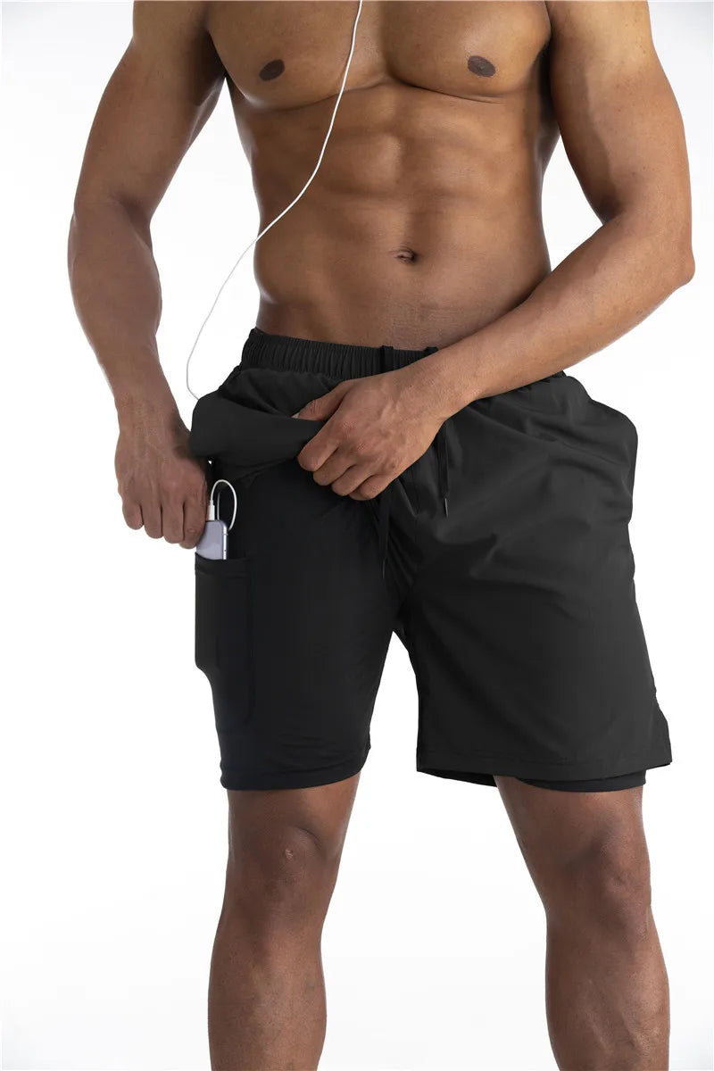 Armour Running Shorts With Liner With Pocket For Your Phone