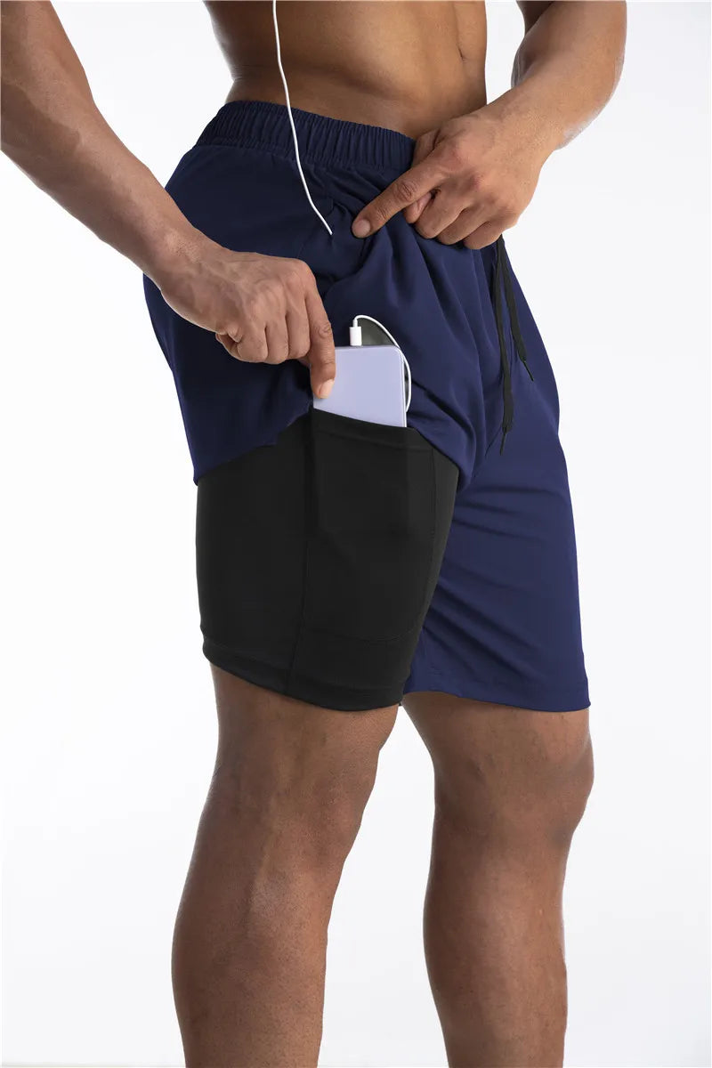 Armour Running Shorts With Liner With Pocket For Your Phone