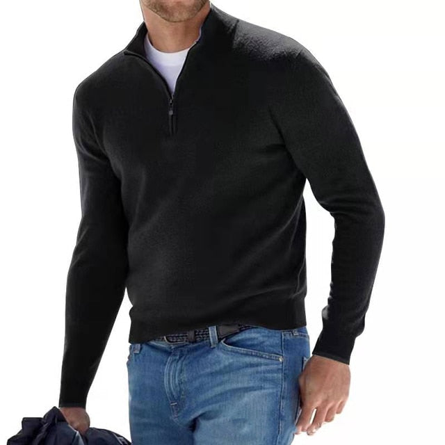 Thomas Men’s zipped V-Neck Sweater