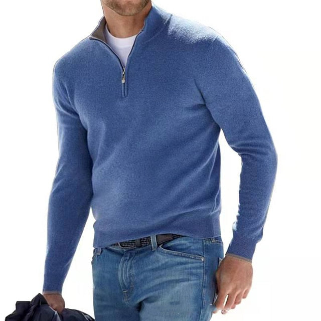 Thomas Men’s zipped V-Neck Sweater