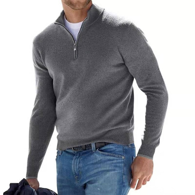 Thomas Men’s zipped V-Neck Sweater