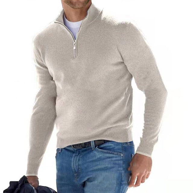 Thomas Men’s zipped V-Neck Sweater