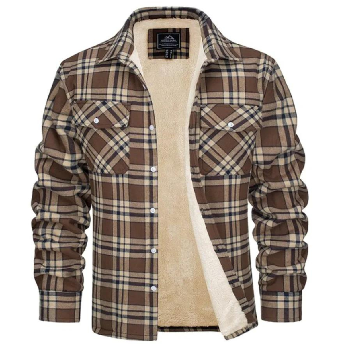 Evans - Fleece-Lined Plaid Jacket