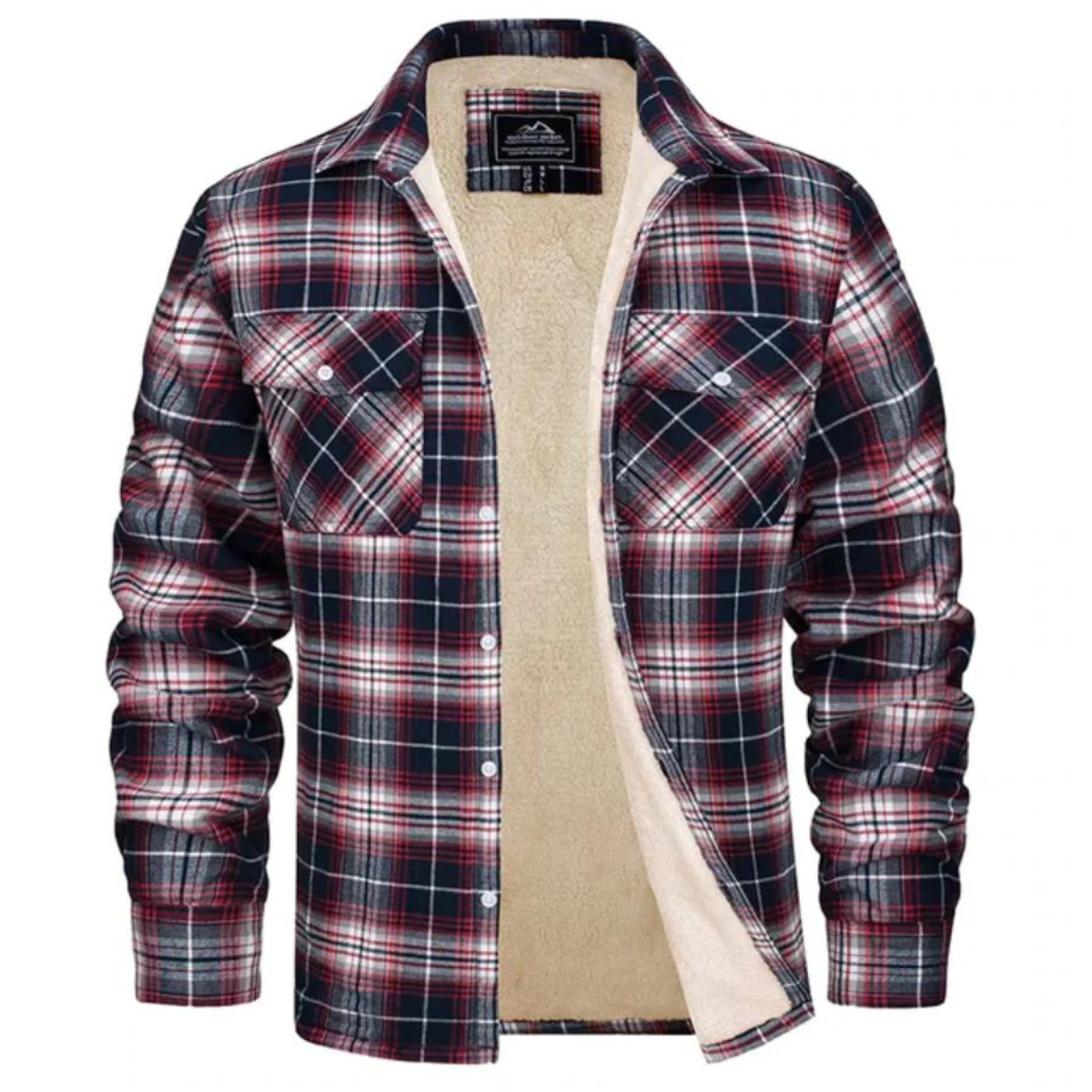 Evans - Fleece-Lined Plaid Jacket