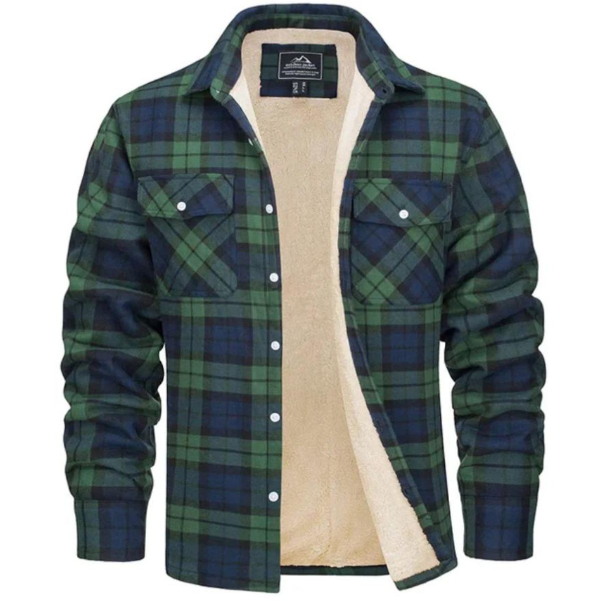 Evans - Fleece-Lined Plaid Jacket