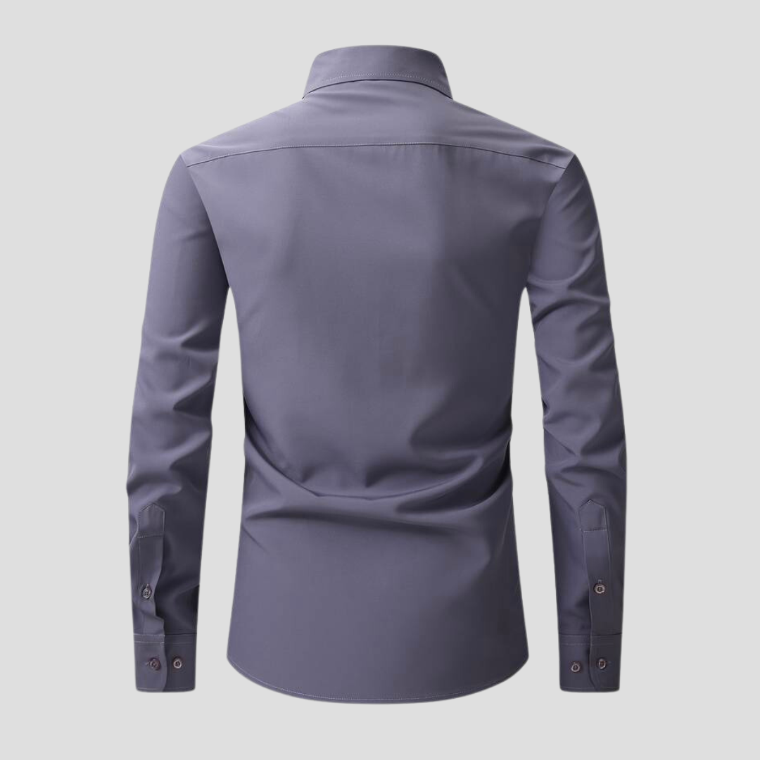 Anti-crease-ironing business shirt