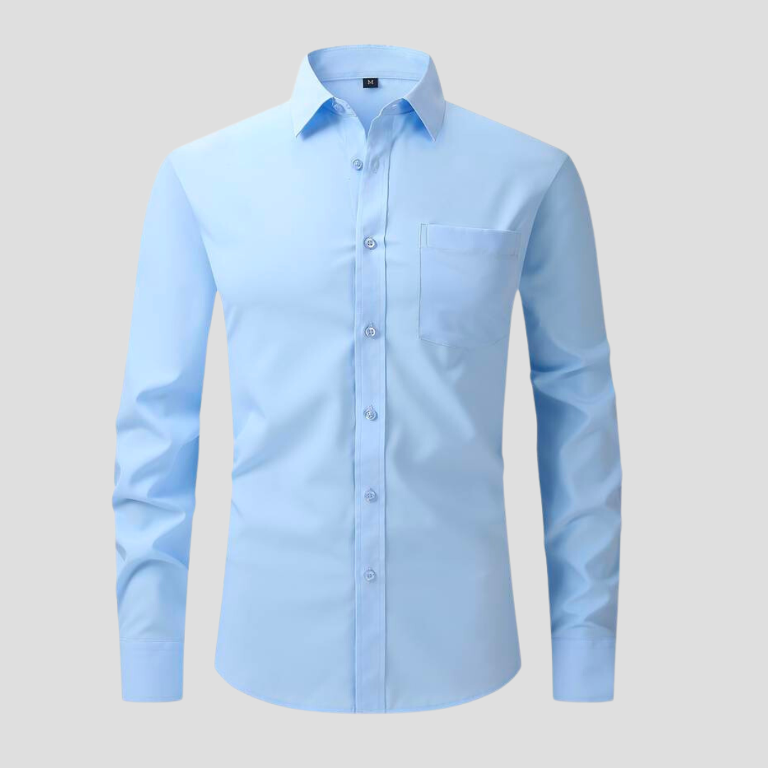 Anti-crease-ironing business shirt