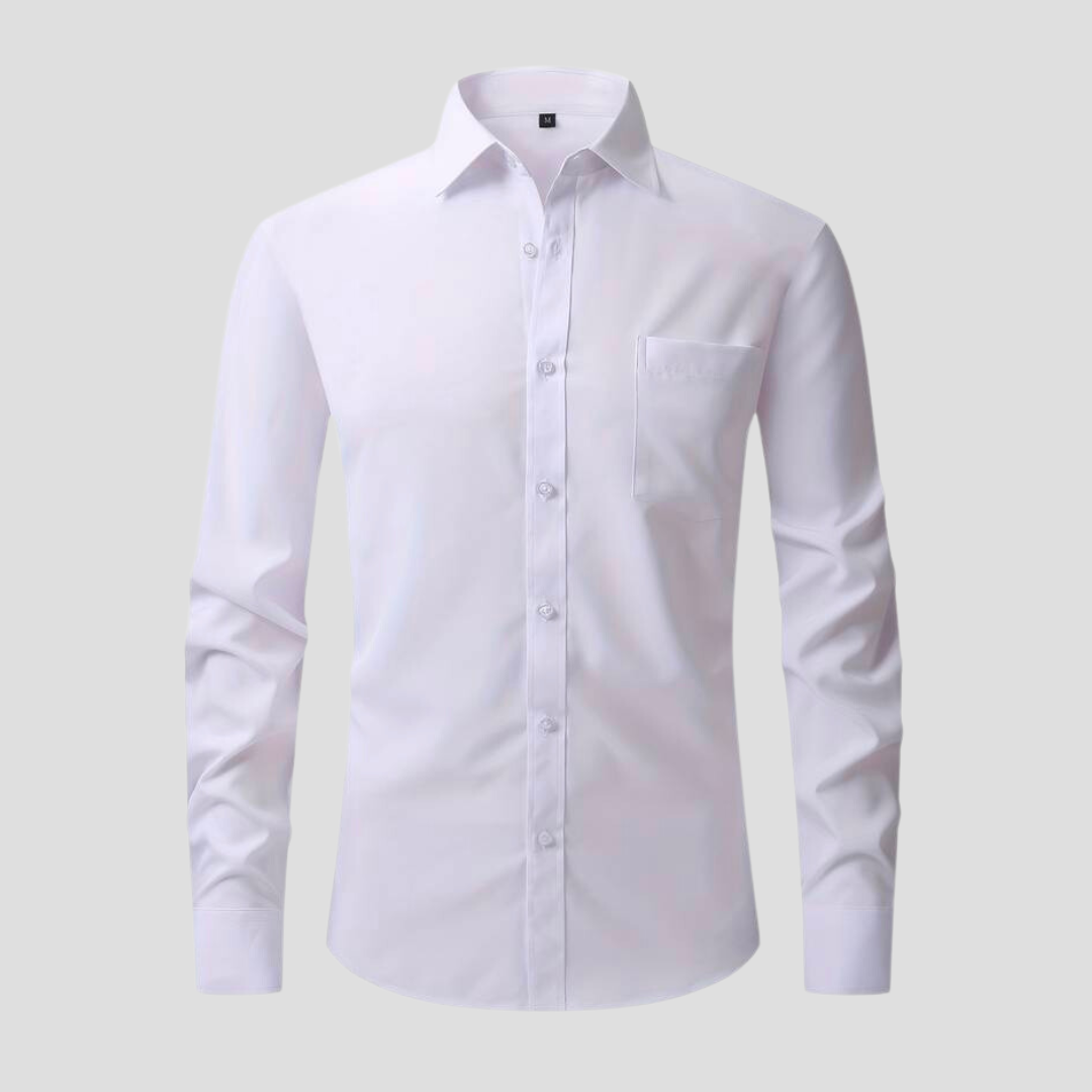 Anti-crease-ironing business shirt