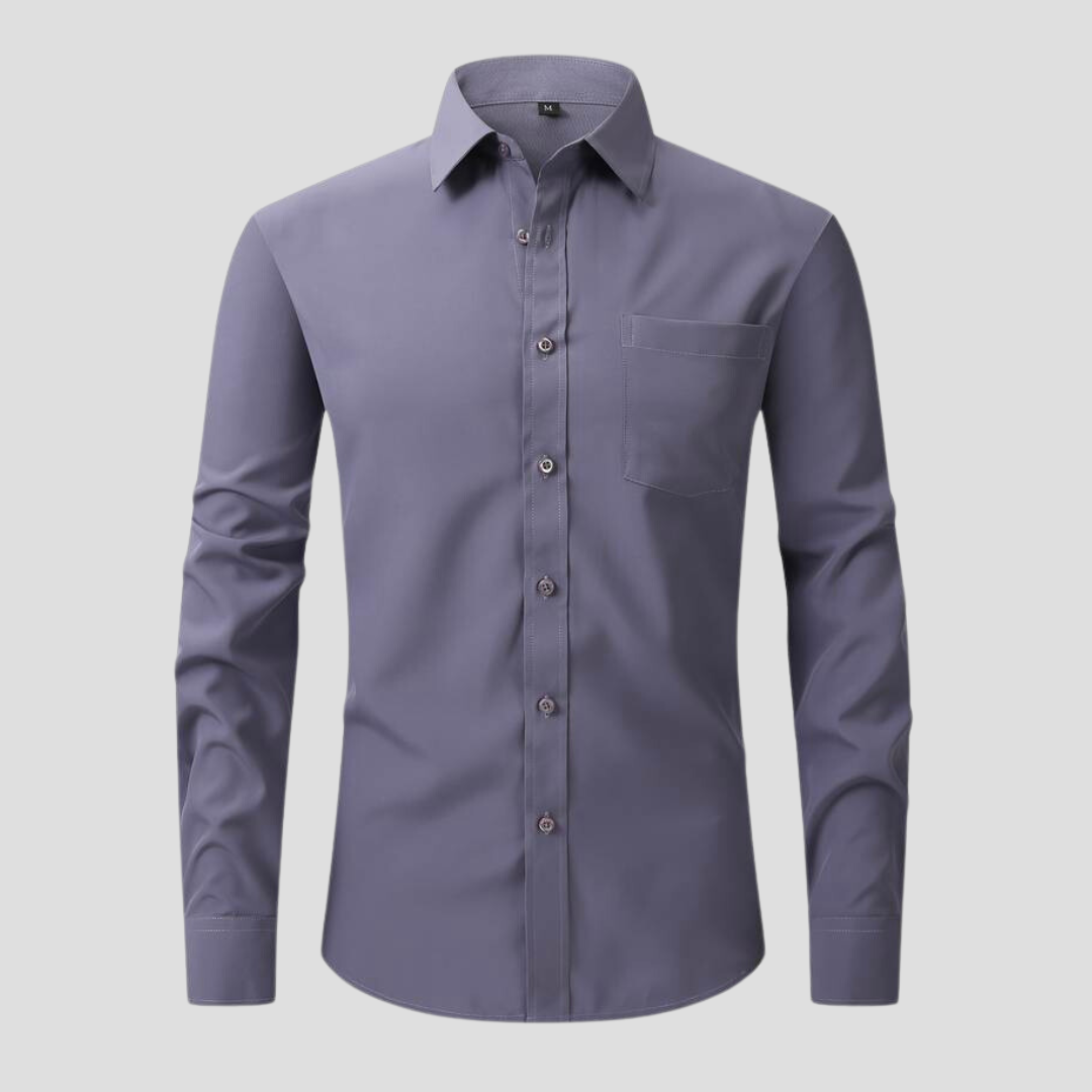 Anti-crease-ironing business shirt