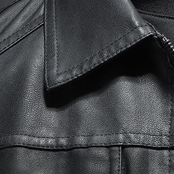 Men’s Classic Black Leather Jacket