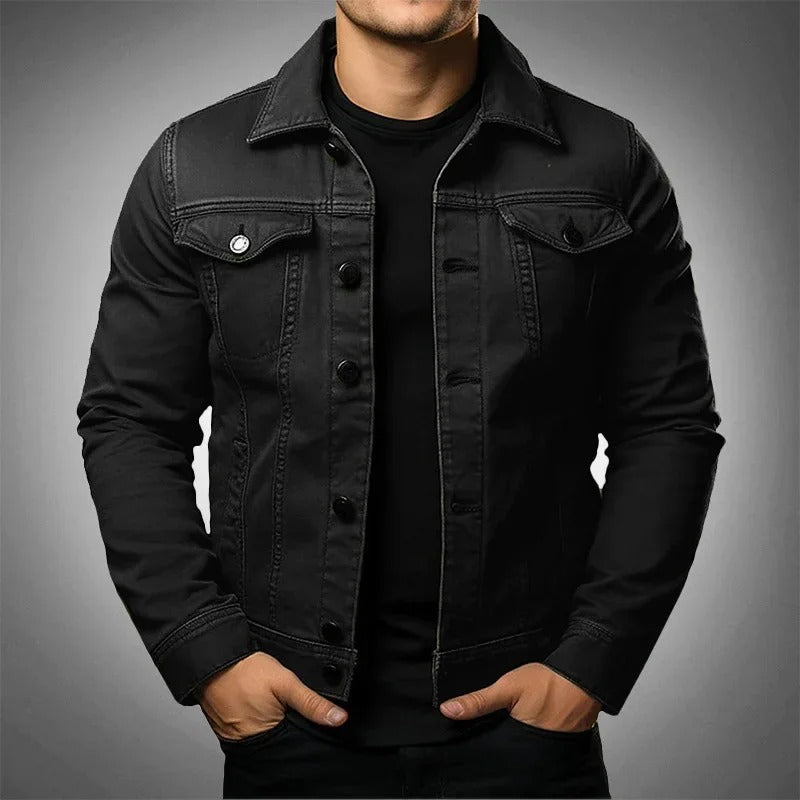 Killian Black Lightweight Comfortable Men's Denim Jacket